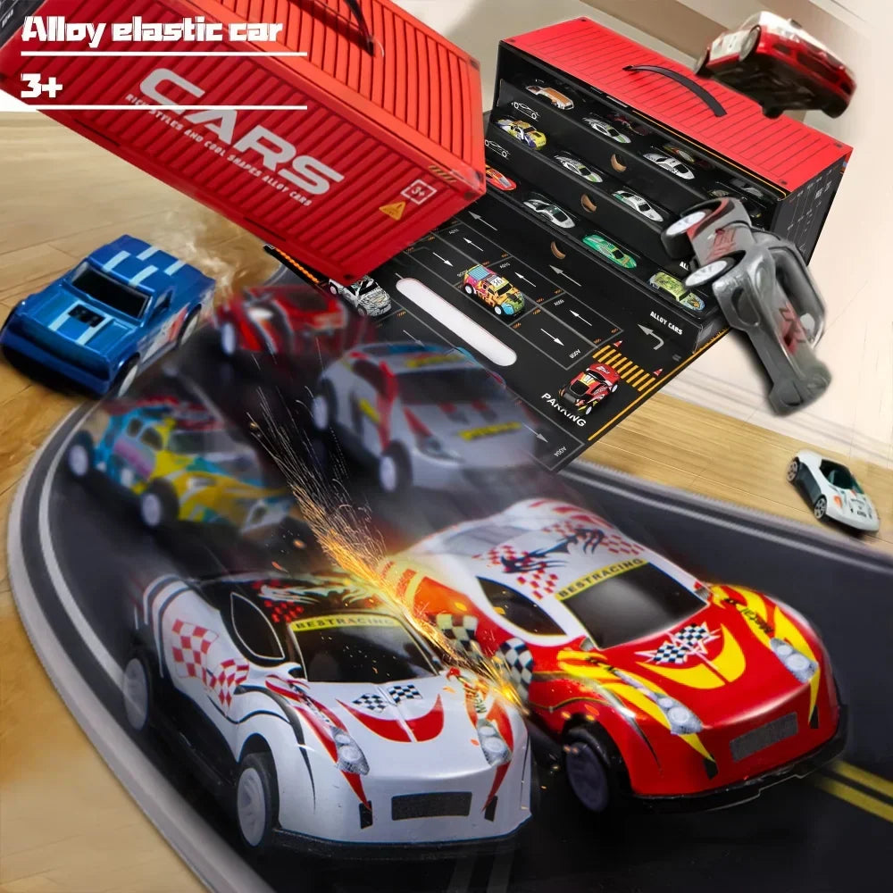 48-Piece Race Car Set | Durable Zinc Alloy, Educational & Creative Play for Children Aged 3+