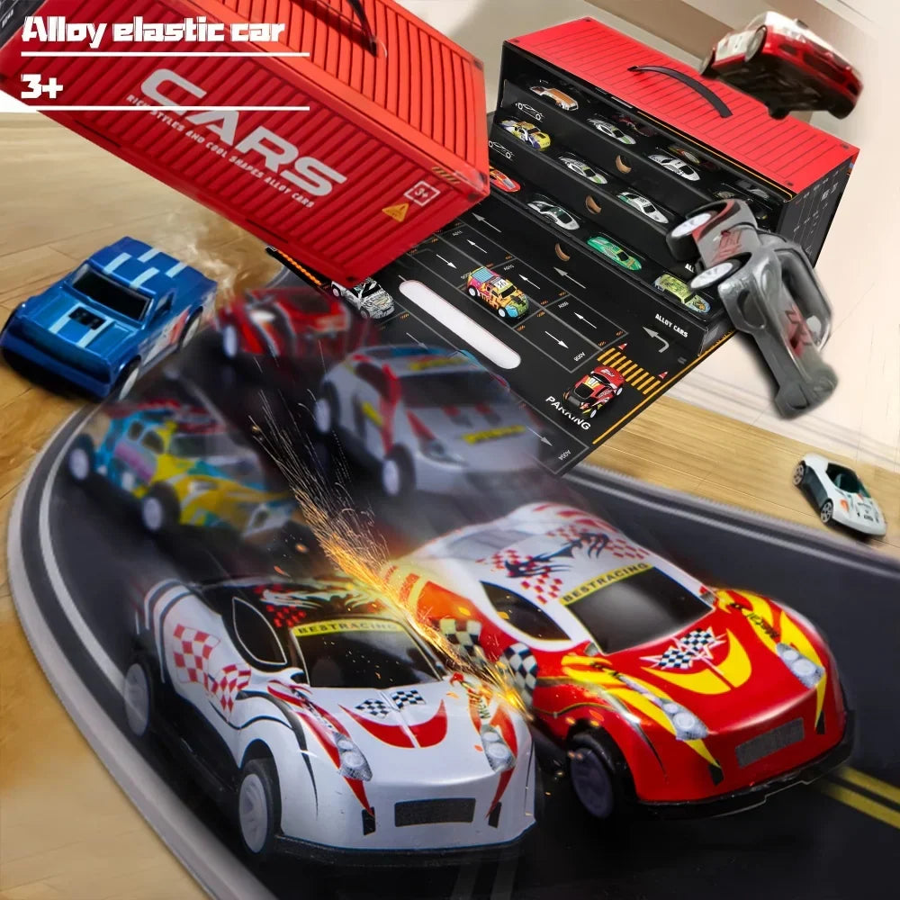 Racing Car Play Set | 48 Durable Cars for Creative Races and Educational Play for Children 3+