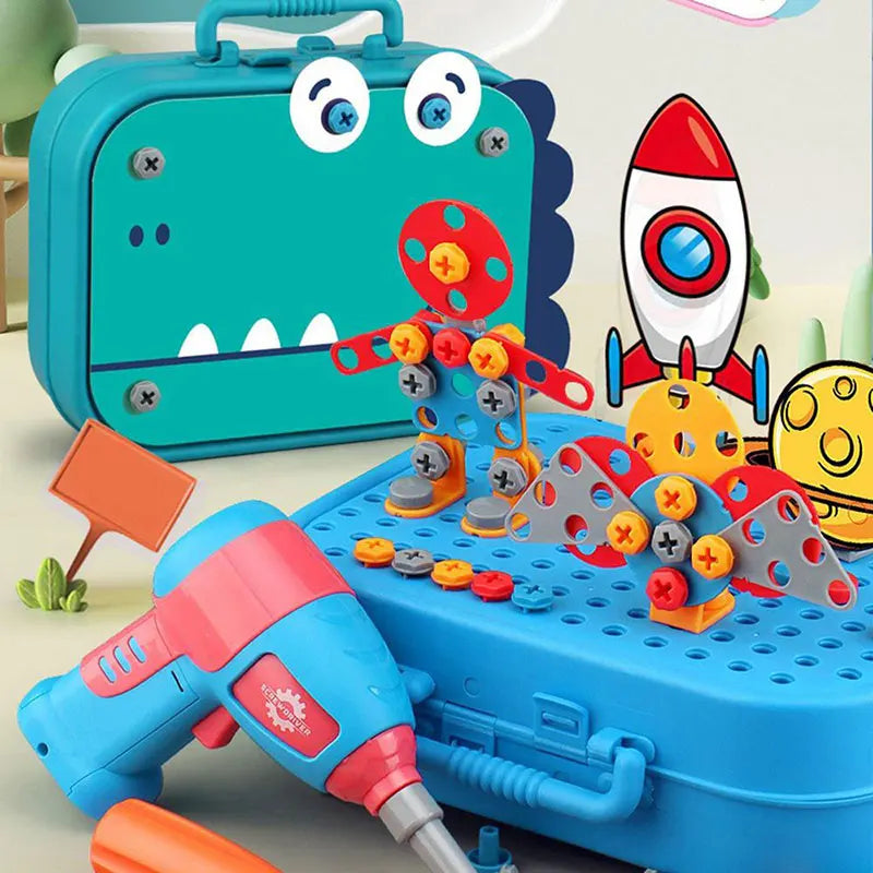 Screw Set™ for Kids | Interactive Building Toy with Electric Drill & Creative Animal Designs for Imaginative Play