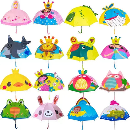 Kids' Rainbow Fun Umbrella | Durable, Easy-to-Use & Weather-Resistant for School and Play