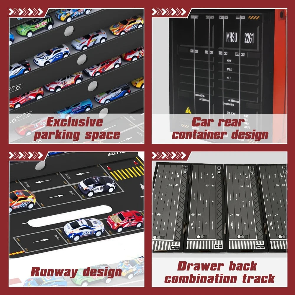 48-Piece Race Car Set | Durable Zinc Alloy, Educational & Creative Play for Children Aged 3+