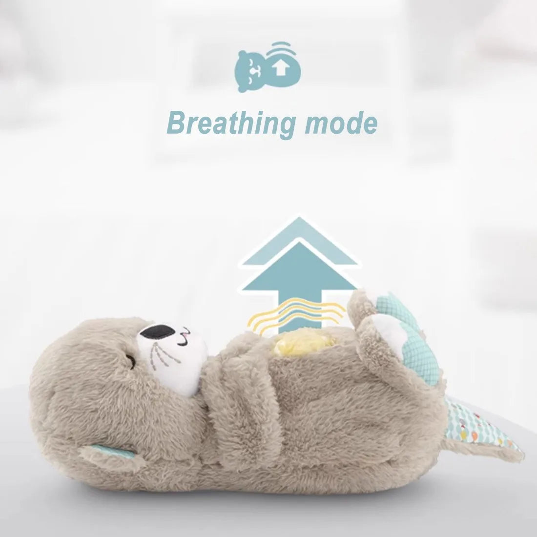 Sleepy Bedtime Breathing Otter Toy
