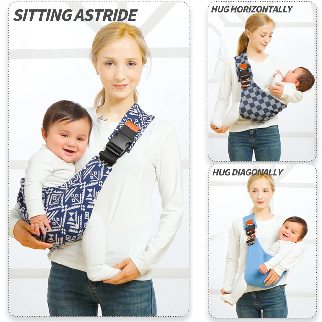 Adjustable Baby Sling Carrier | Ergonomic, Breathable & Lightweight for Parents on the Go