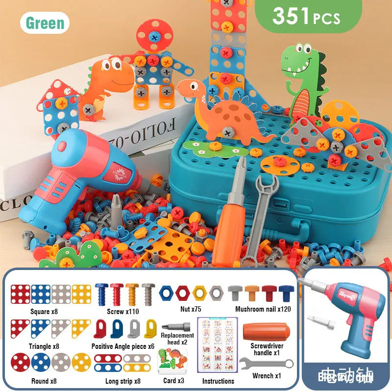 Screw Set™ for Kids | Interactive Building Toy with Electric Drill & Creative Animal Designs for Imaginative Play