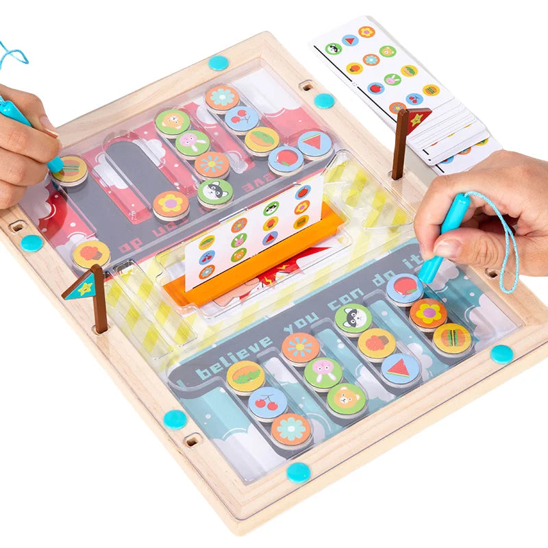 Magnetic Maze Toy | Enhances Hand-Eye Coordination & Logical Thinking for Kids Aged 3+