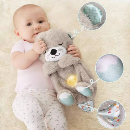 Sleepy Bedtime Breathing Otter Toy