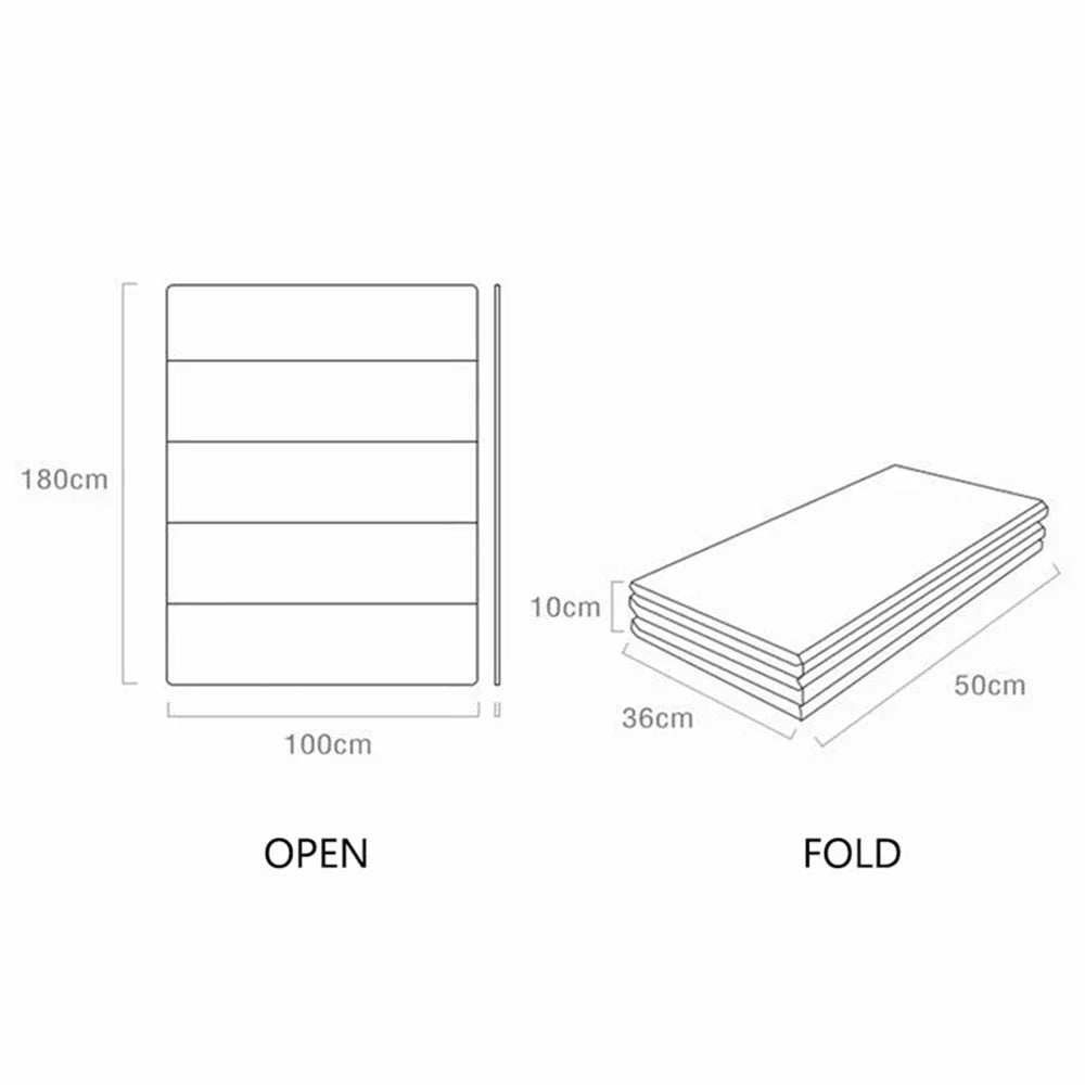 Foldable Play Space Mat | Non-Toxic, Educational Designs & Soft Surface for Safe Playtime and Learning