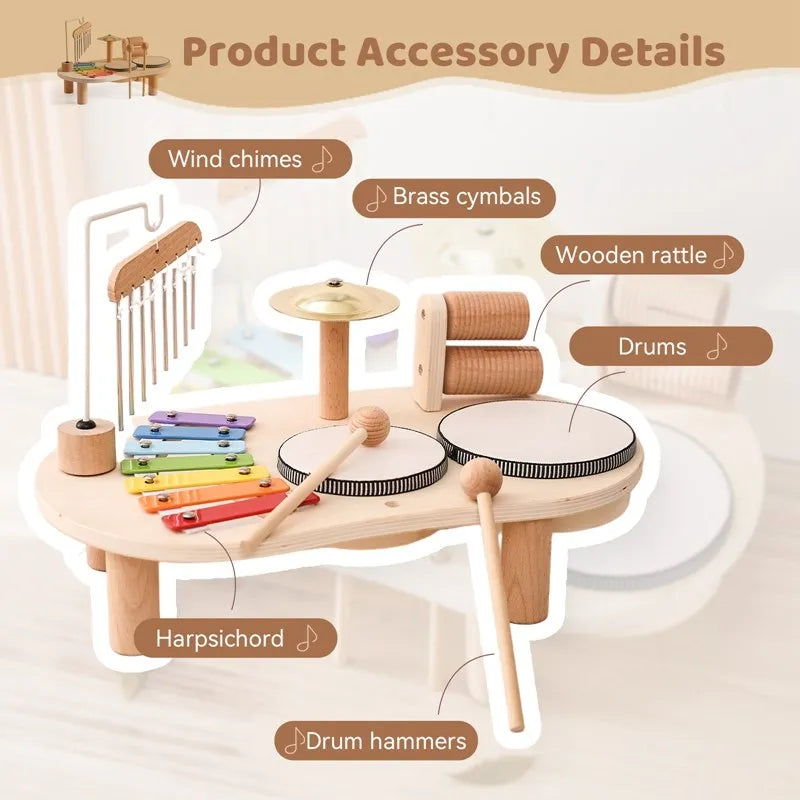 Wooden Baby Music Set | Engaging Instruments for Creativity & Brain Development