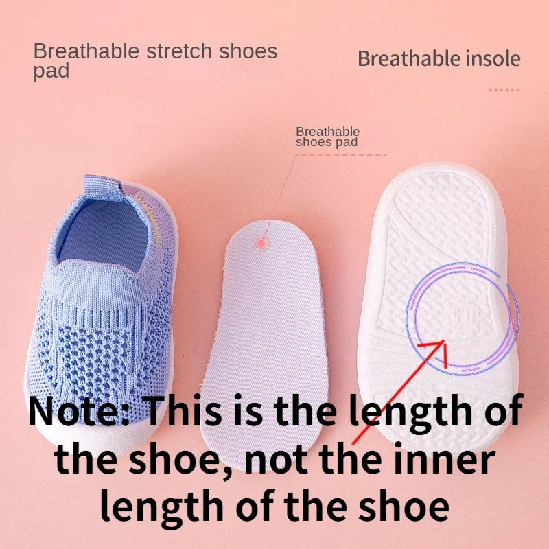 Confortable Toddler Shoes - Soft Slip-On Sneakers for First Walkers Childrens