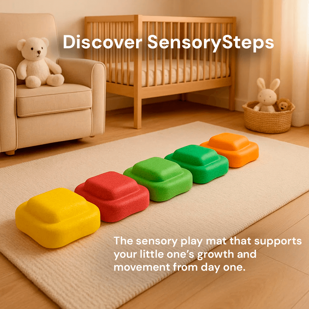 Sensory Stepping Stones for Kids – Autism Balance Toys, Rainbow Foam Play Stones for Toddlers