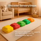 Sensory Stepping Stones for Kids – Autism Balance Toys, Rainbow Foam Play Stones for Toddlers