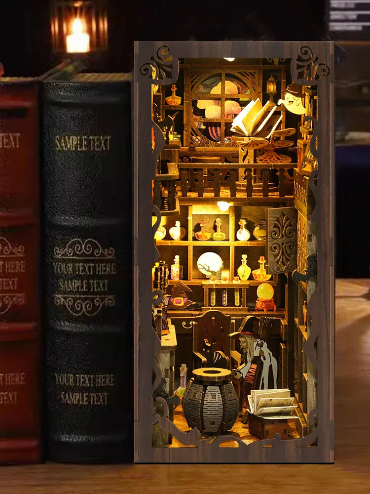 Magic Night Book Nook | Unique 3D Bookshelf Insert for Home Decor & Reading Enthusiasts