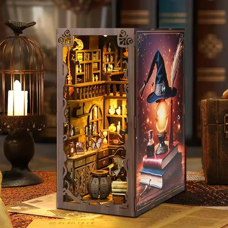 Magic Night Book Nook | Unique 3D Bookshelf Insert for Home Decor & Reading Enthusiasts