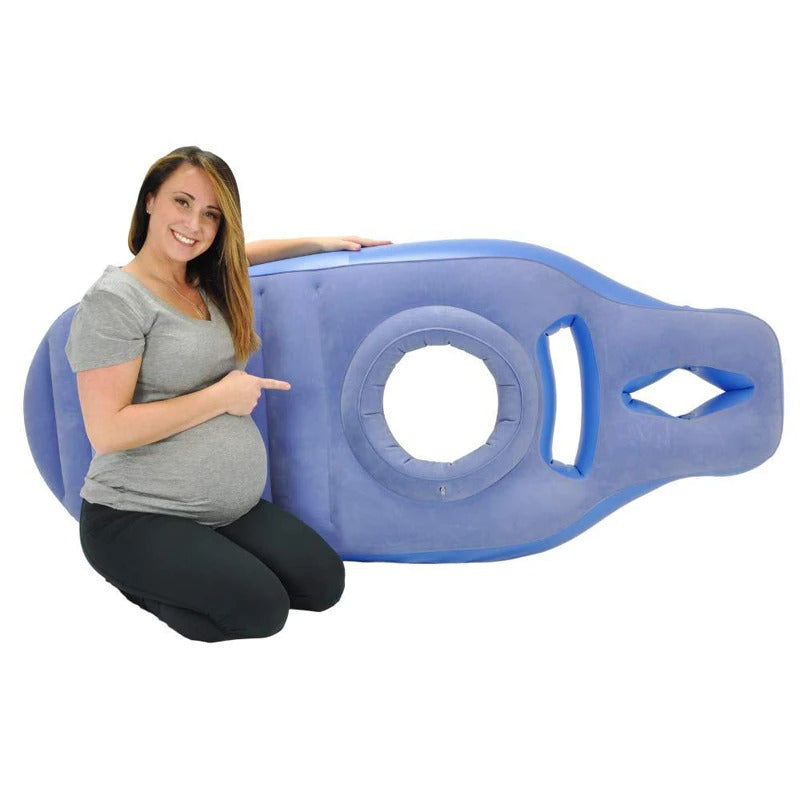Inflatable Pregnancy Pillow | Ergonomic Support, Soft PVC Material & Ideal for Yoga, Maternity Comfort & Outdoor Use