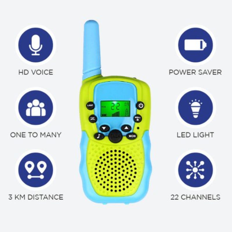 Kids Walkie Talkie Set (3-Piece) | Long Range, Clear Sound & User-Friendly for Indoor and Outdoor Adventures