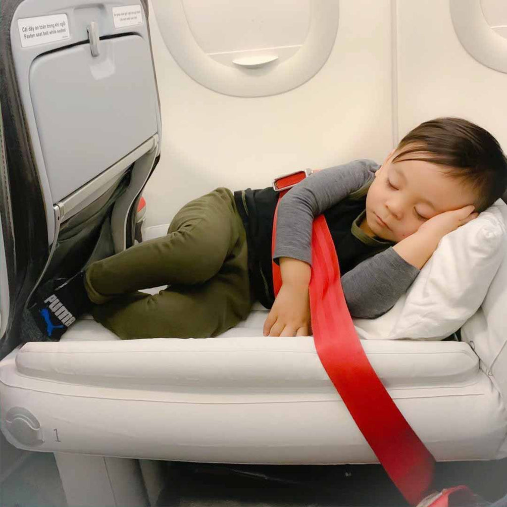 Blow Up Plane Bed Kids Air Mattress | Lightweight, Quick-Inflating & Ideal for Travel on Airplanes and Cars