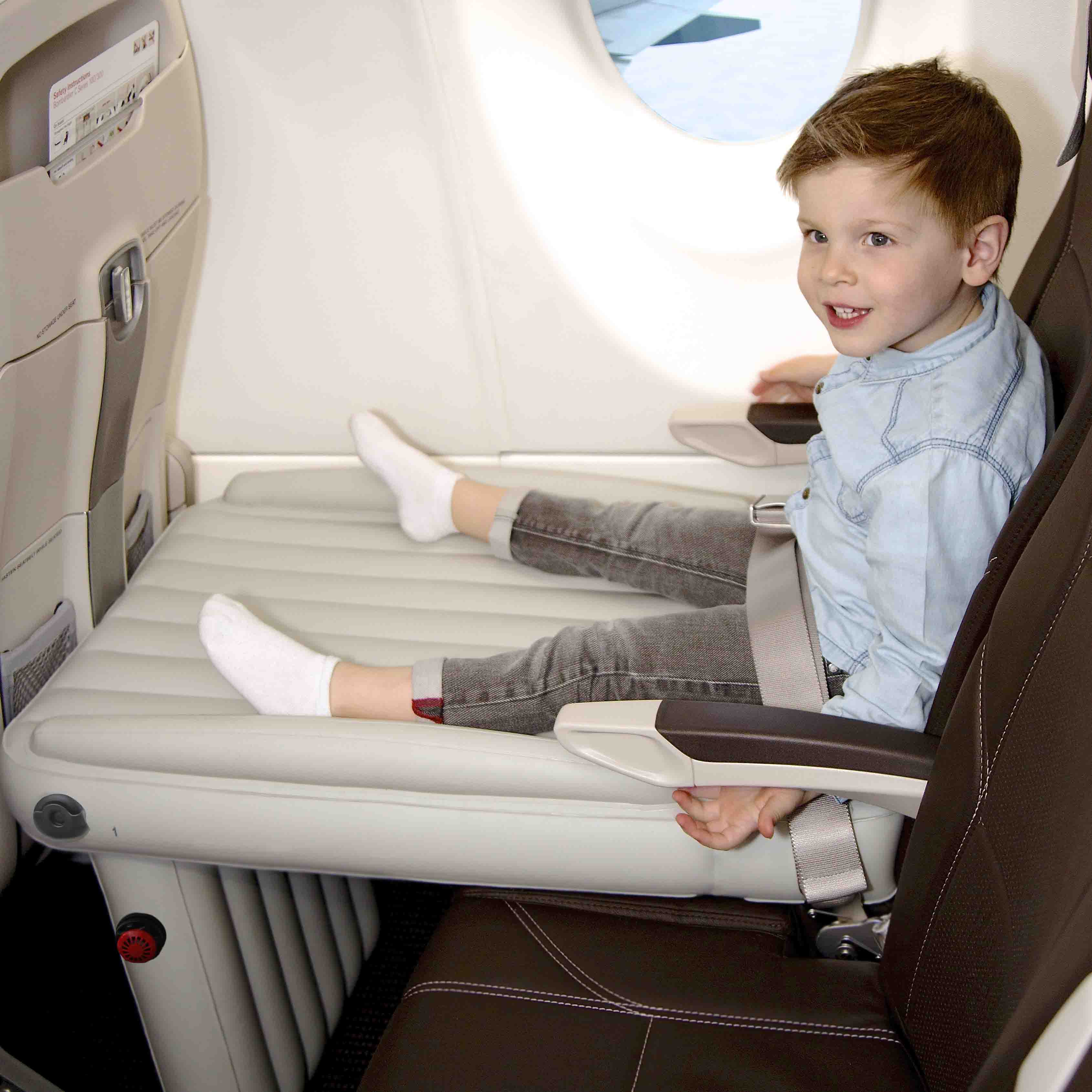 Blow Up Plane Bed Kids Air Mattress | Lightweight, Quick-Inflating & Ideal for Travel on Airplanes and Cars