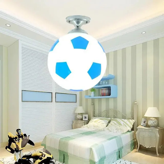 Football LED Ceiling Light | Dimmable, Energy-Efficient & Fun Design for Kids' Rooms
