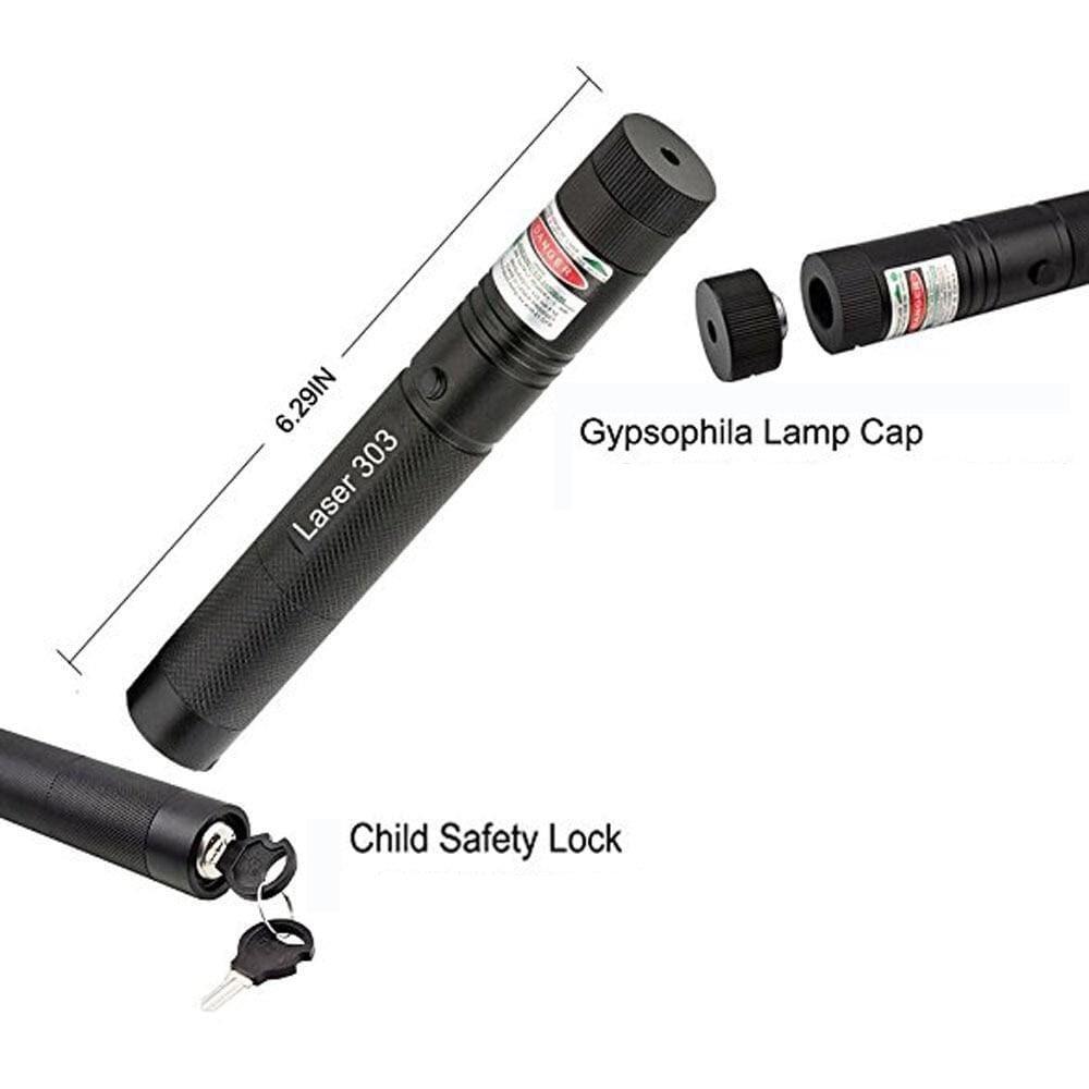 Long Range Green Laser Pointer | 5000 Metres High Power Tactical Flashlight for Outdoor Use