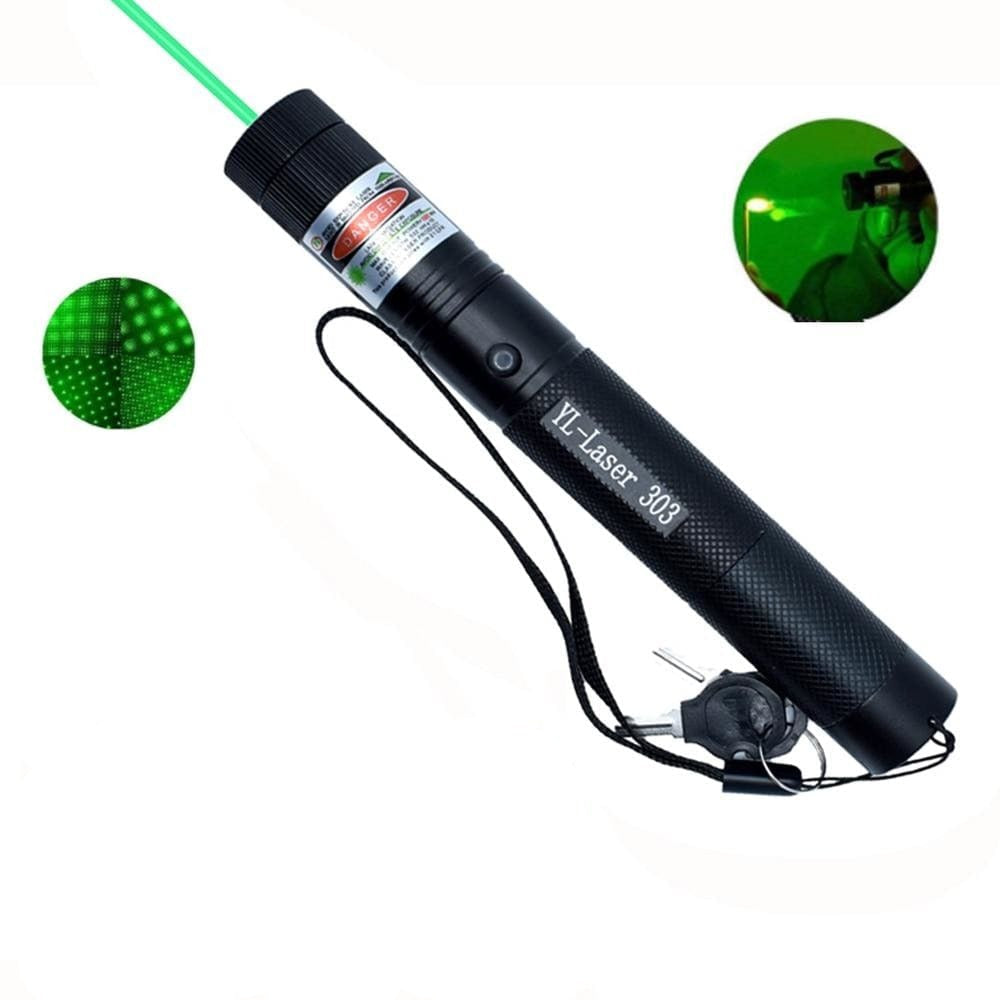 Long Range Green Laser Pointer | 5000 Metres High Power Tactical Flashlight for Outdoor Use