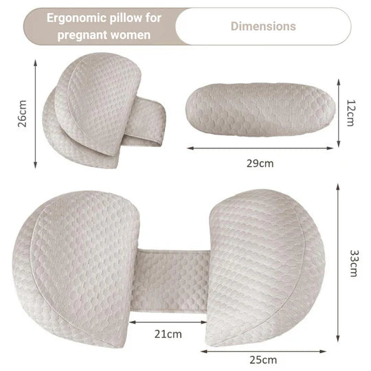 Ergonomic Pregnancy Pillow for Support and Comfort During Sleep, Ideal for Expecting Mothers