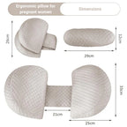 Ergonomic Pregnancy Pillow for Support and Comfort During Sleep, Ideal for Expecting Mothers