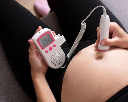 Fetal Doppler Heart Rate Monitor for Pregnant Mothers and Baby Monitoring at Home