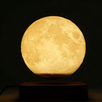 Magnetic Levitating Moon Lamp - 3D Printed Floating Night Light for Home Decor & Kids' Room