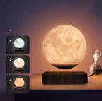 Magnetic Levitating Moon Lamp - 3D Printed Floating Night Light for Home Decor & Kids' Room