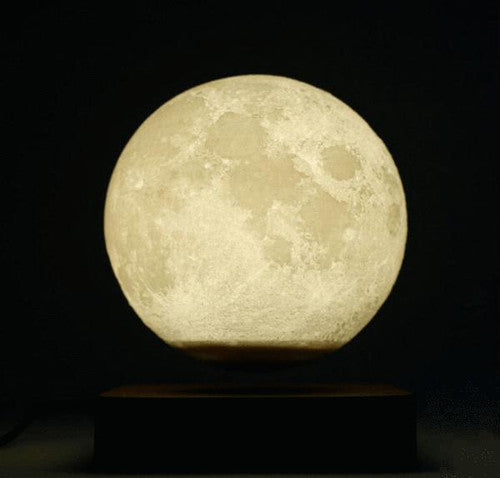 Magnetic Levitating Moon Lamp - 3D Printed Floating Night Light for Home Decor & Kids' Room