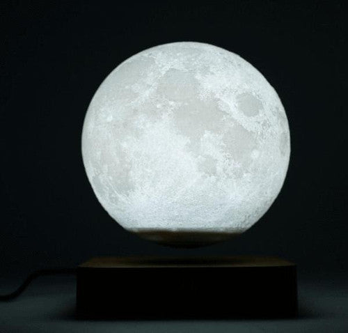 Magnetic Levitating Moon Lamp - 3D Printed Floating Night Light for Home Decor & Kids' Room