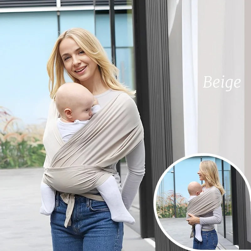 Ultra-Soft Cotton Newborn Baby Sling | 100% Breathable Cotton Ergonomic Carrier with Hands-Free Support and Certified Safety Standards