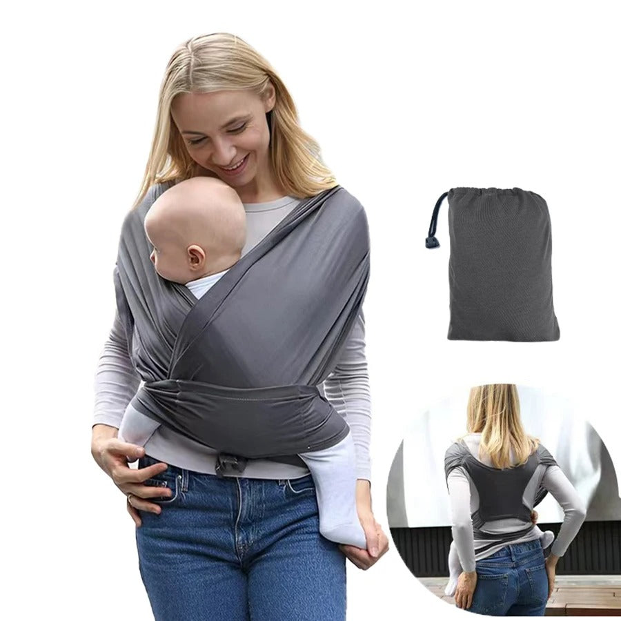 Ultra-Soft Cotton Newborn Baby Sling | 100% Breathable Cotton Ergonomic Carrier with Hands-Free Support and Certified Safety Standards