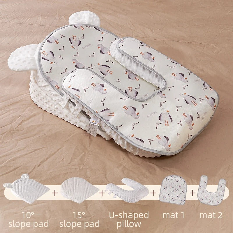 Newborn Reflux Pillow – Anti-Roll & Sleep Support for Babies