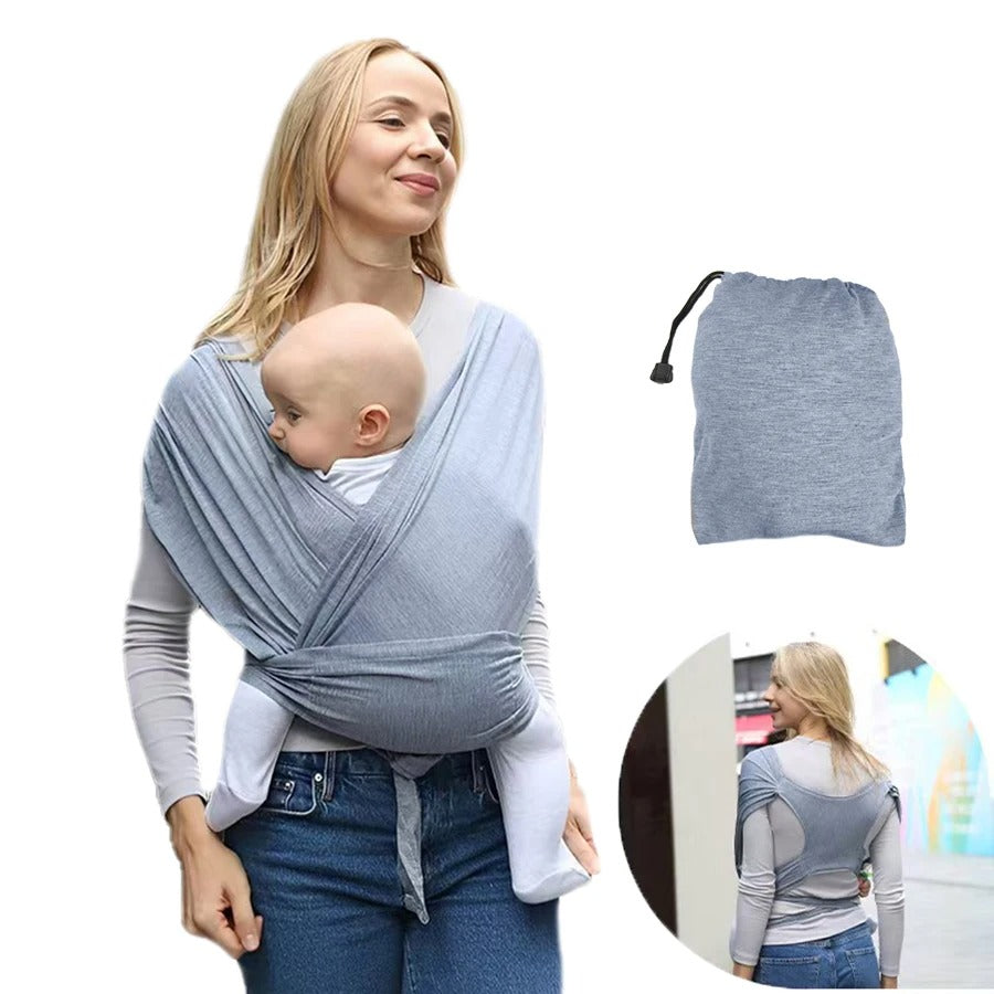 Ultra-Soft Cotton Newborn Baby Sling | 100% Breathable Cotton Ergonomic Carrier with Hands-Free Support and Certified Safety Standards