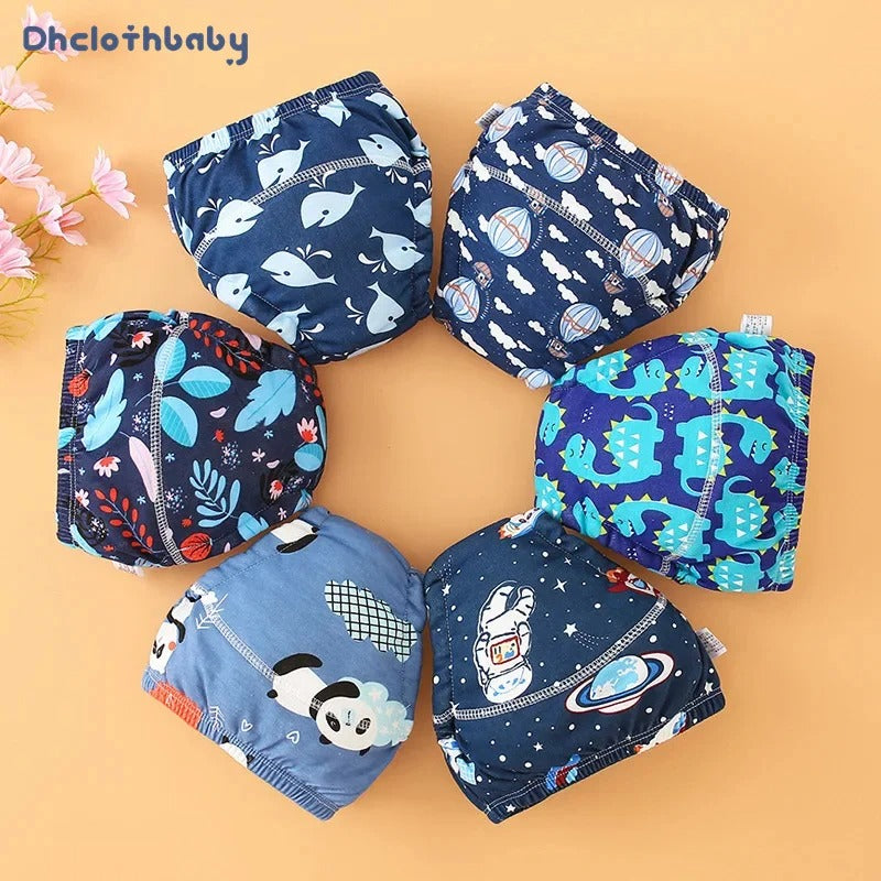 4PCS Reusable Baby Waterproof Diapers