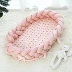 Cozy Baby Pod – Baby Nest Knit Moses Basket for Newborns in Soft Cotton