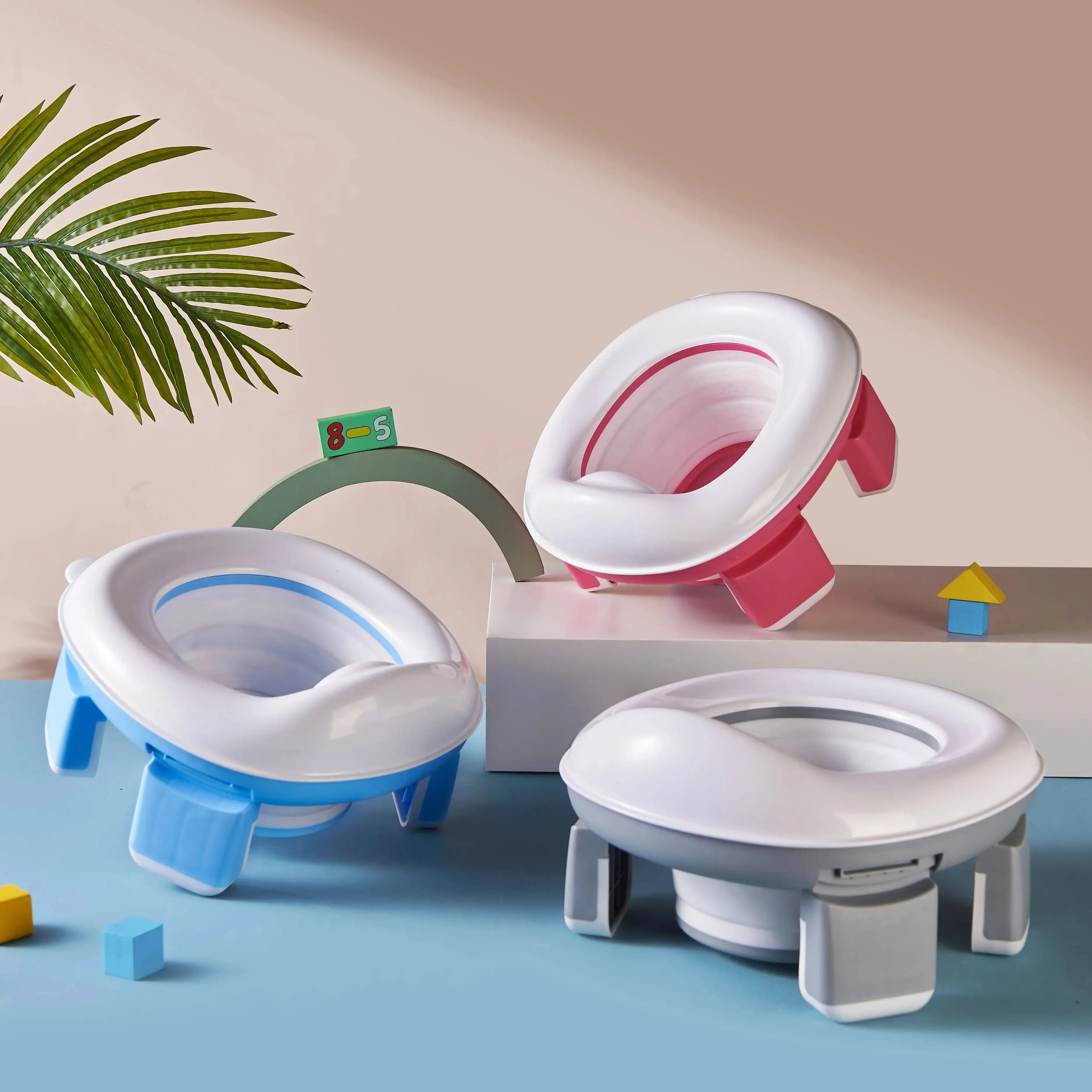 2-in-1 Portable Potty Trainer | Flexible, Super-Absorbent Liners & Ideal for Travel and Home Use for Children