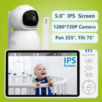 Smart Baby Monitor Camera Two Way Talk – 360° HD Cam with Motion Sensor Ideal for Newborns & Pets