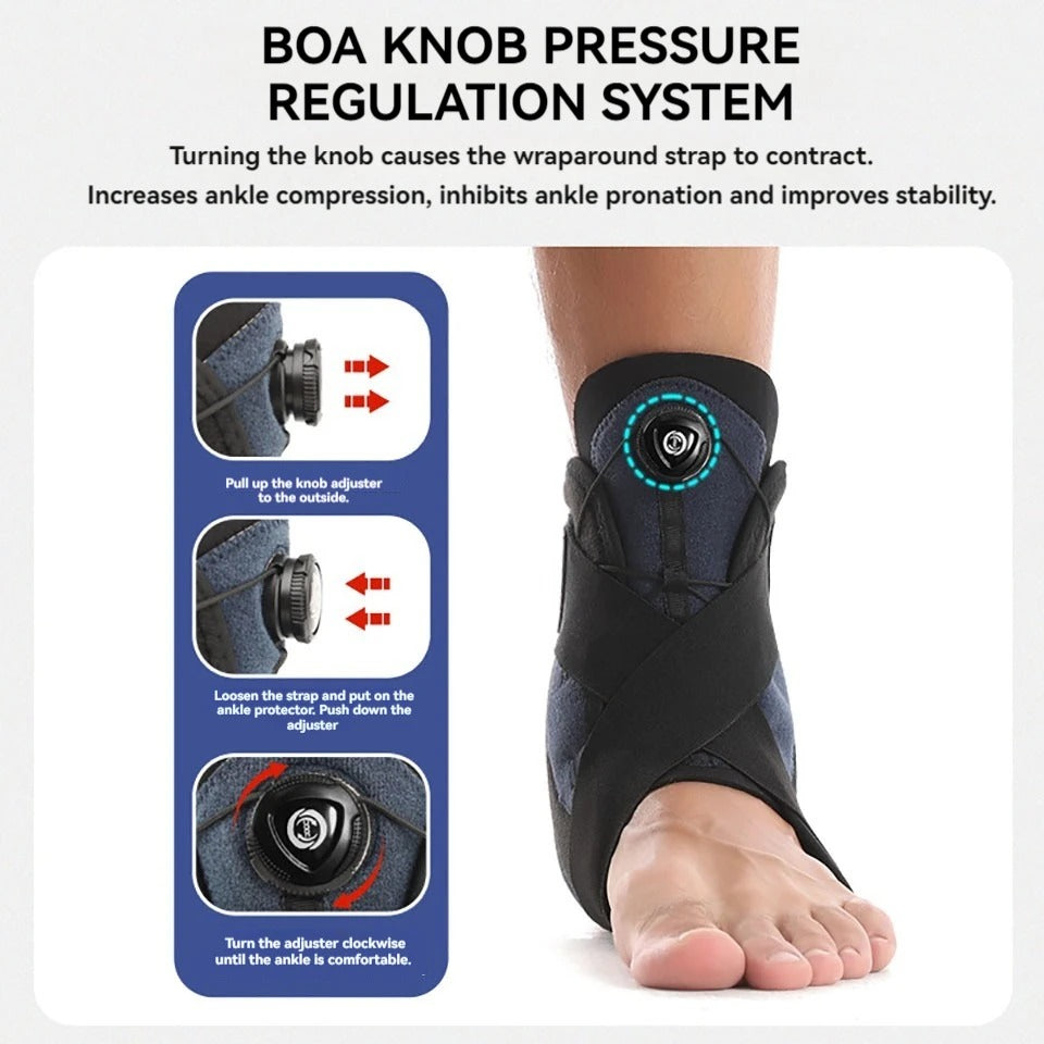 Adjustable Ankle Support | Foot Support for Walking and Strap Aid for Plantar Fasciitis Relief