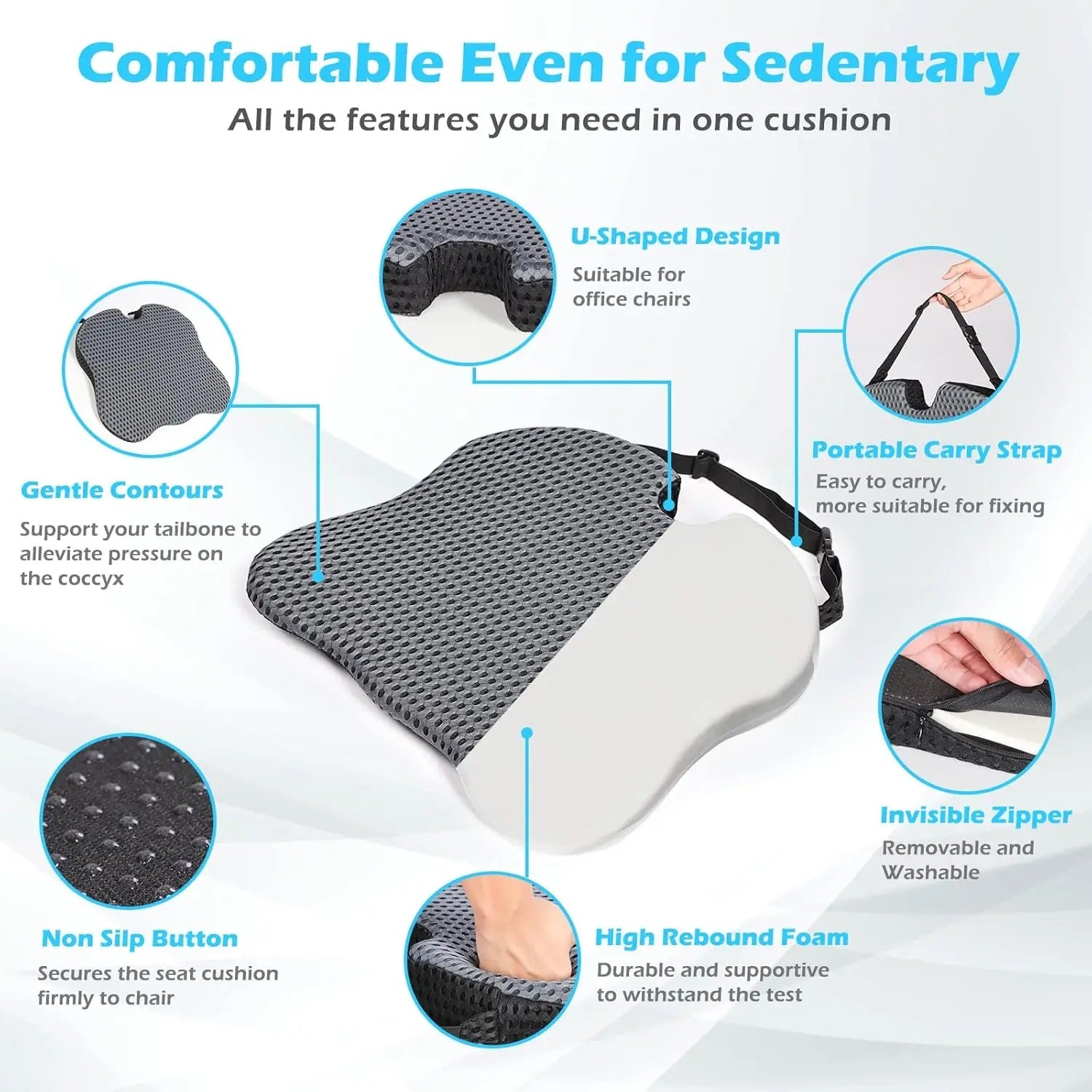 Wedge Cushion for Kids & Seniors - Supportive Foam Elevation Pillow for Comfort and Pressure Relief in Bed or Chair