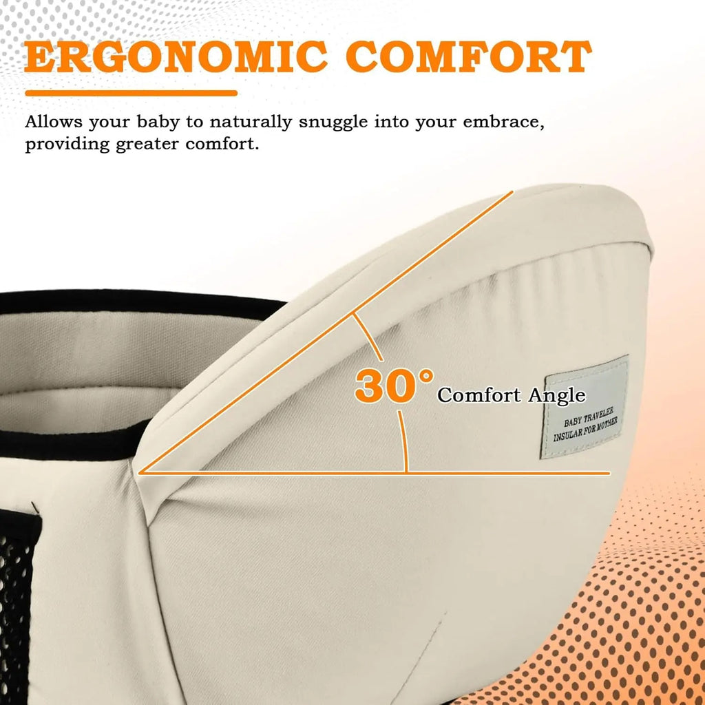 Ergonomic Toddler Hip Seat Carrier | Heavy-Duty 25kg Support with Reinforced Waist Stool for Maximum Back Pain Relief