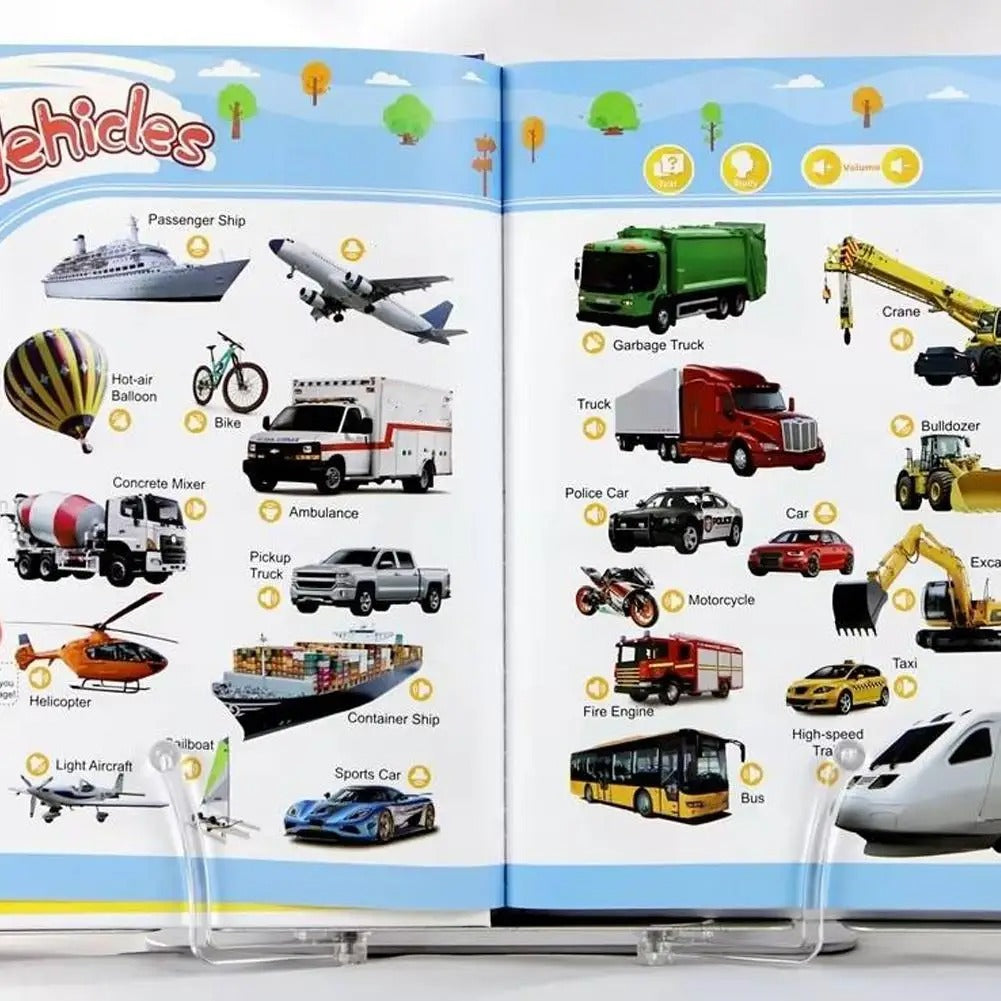 Talking English Learning Book for Children | Interactive Audio, Touch-Sensitive & Engaging for Early Language Development