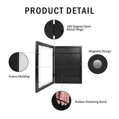 Artiscope™ | Kids Picture Frame for 150 Drawings | Large Collage Display for Children's Artwork & Crafts
