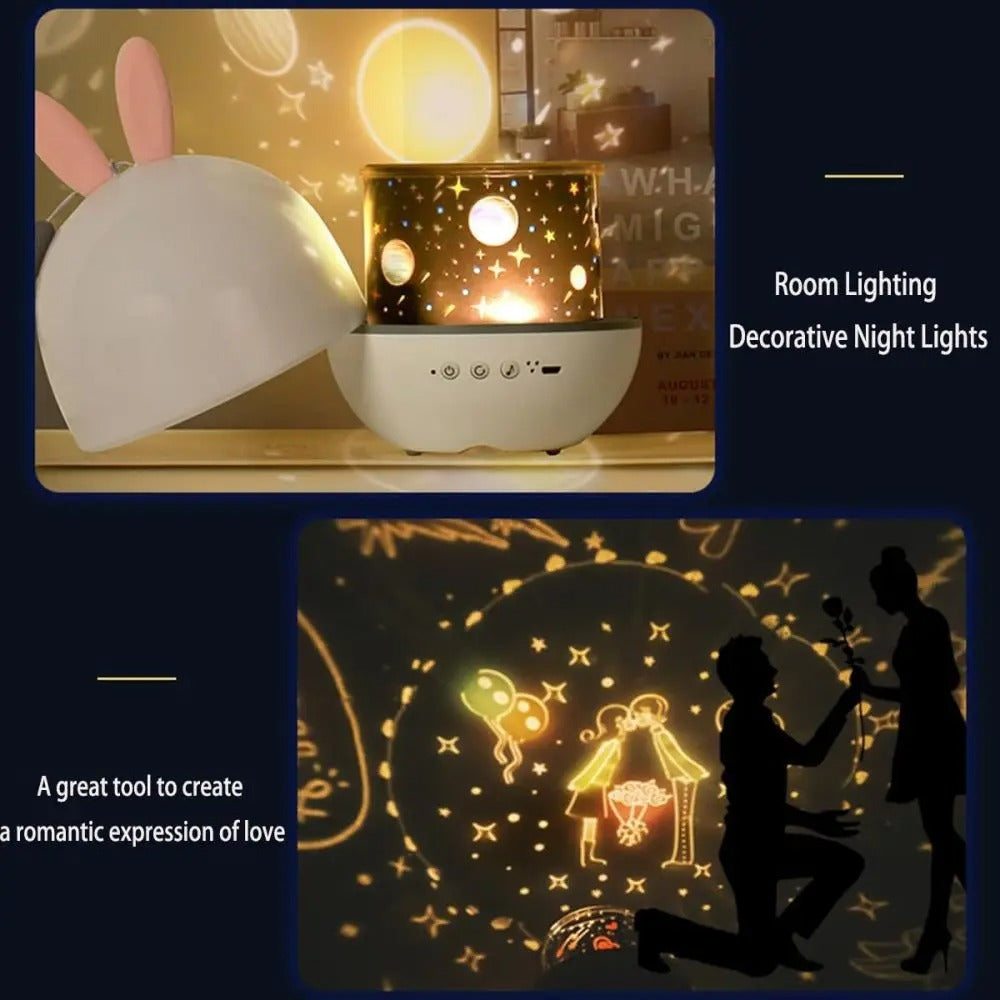 Star Projector Night Light | Multifunctional, Soothing Light Colours & Ideal for Children while Sleeping