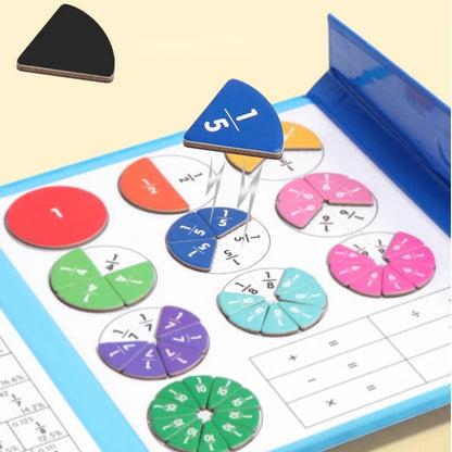 Fractionia™ | Montessori Kids Fraction Magnet Learning Toy for Educational Play & STEM Development