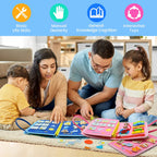 Montessori Educational Busy Board Book for Children | Safe, Durable & Ideal for Developing Life Skills from 1 Year