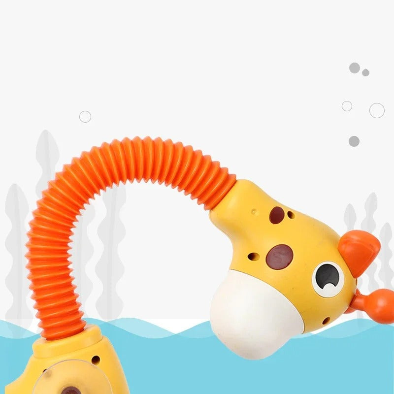 Interactive Giraffe Bath Toy | Water Spraying, Colorful Lights & Educational Fun for Kids' Bath Time