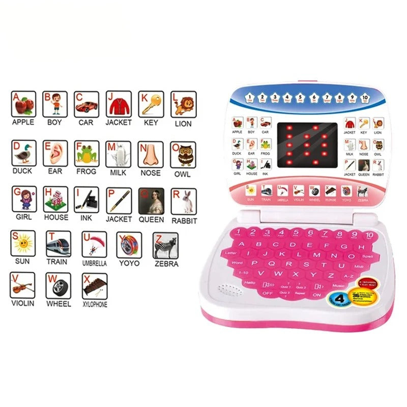 Interactive Learning Childs Laptop - Best Educational Gift for 3-6 Year Olds