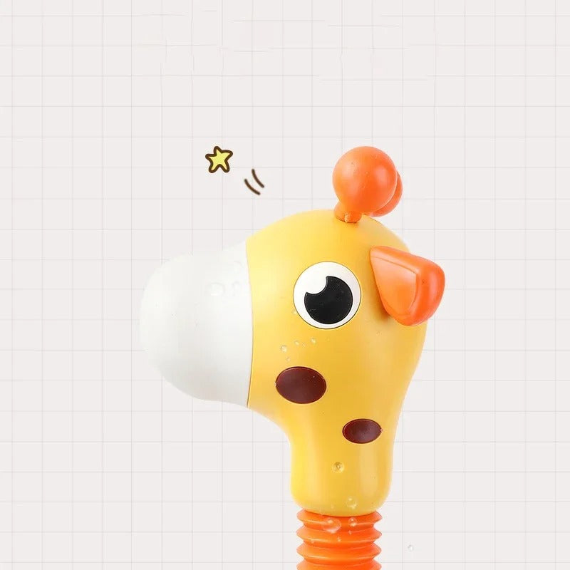 Interactive Giraffe Bath Toy | Water Spraying, Colorful Lights & Educational Fun for Kids' Bath Time